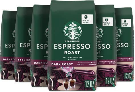 Amazon.com : Starbucks Decaf Whole Bean Coffee, Espresso, Dark Roast ...