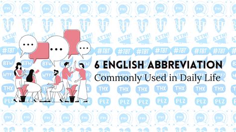 6 Commonly Used English Abbreviation in Daily Life - Fun English Course