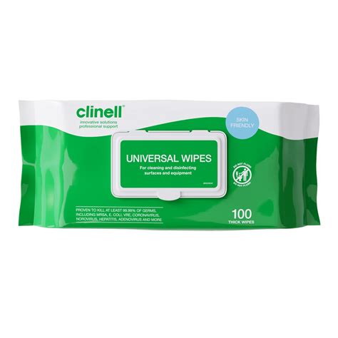 Buy Clinell Universal Cleaning and Disinfectant Wipes for Surfaces ...