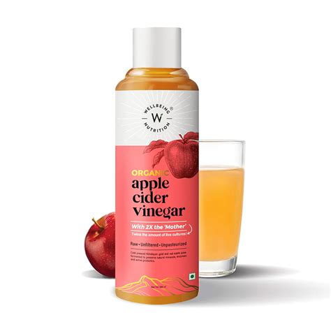 Wellbeing Nutrition Organic Himalayan Apple Cider Vinegar (ACV) with ...