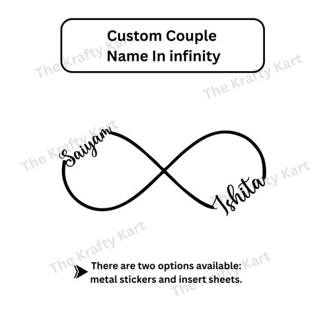 Custom Infinity Sticker for variable | Buy Online at Best Price