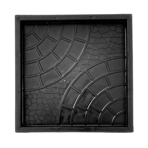 Reyal Chequered Mould Double Round Paver Block Mould (Plastic)(Size ...