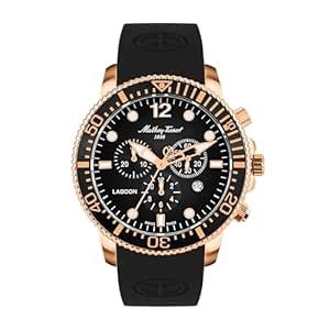 Mathey-Tissot Swiss Made Lagoon Chronograph Quartz Black Dial Men's ...