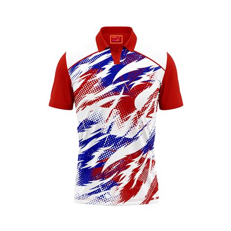 Red Polo Neck Half Sleeve T Shirt NextprintrA139 – Next Print