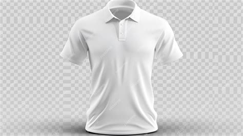 Premium Photo | A white polo shirt with a white collar and a white ...