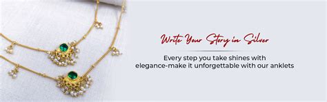 Shop 92.5 Pure Silver Anklets Online – Unniyarcha