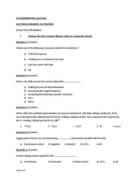Image result for Electrical Testing Exam