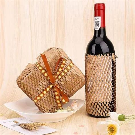 honeycomb hex wrap paper bubble roll - Brown Recycled Kraft Paper ...