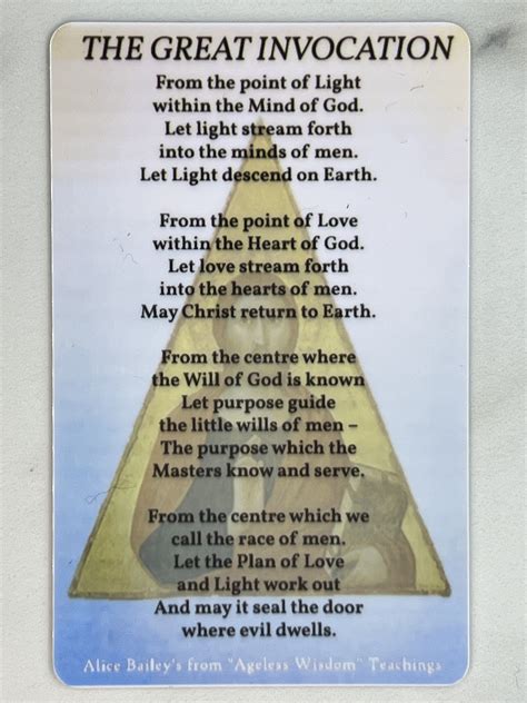 Image result for Great Invocation Prayer