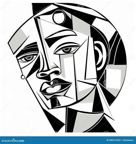 Cubism Art Black And White