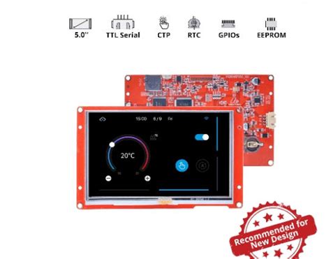 Nextion Intelligent NX8048P050-011C 5.0" Capacitive Touchscreen Display ...
