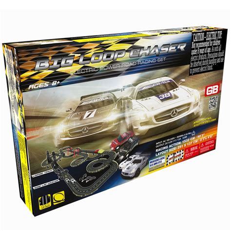 Buy Big Loop Chaser Electric Powered Toy Road Racing Set - 2 Mercedes ...