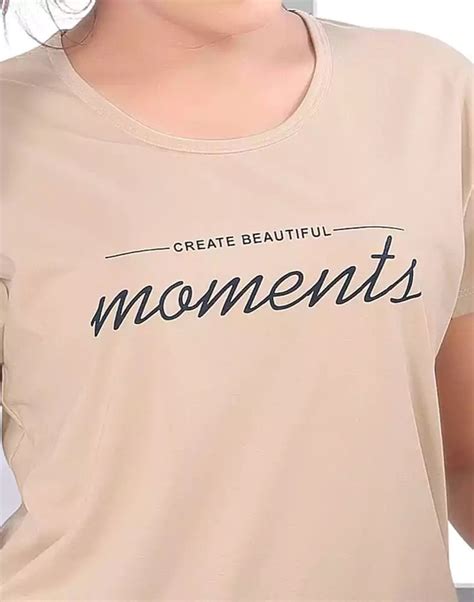 Light Brown Typography Cotton Printed Capri Set – South India Shopping Mall