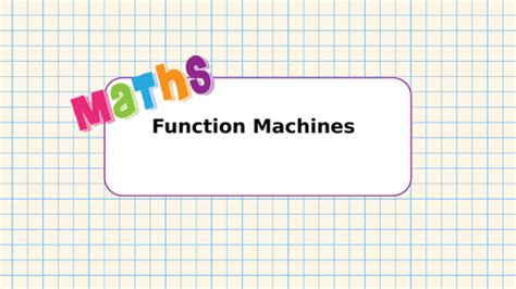 Image result for Function Machine KS3
