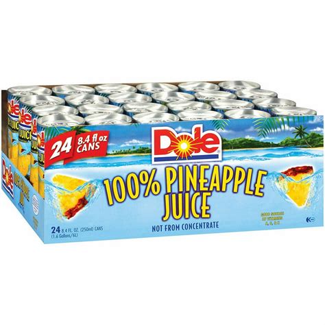 Buy Dole Pineapple Juice, 8.4 fl oz, 24-count Online at Lowest Price in ...