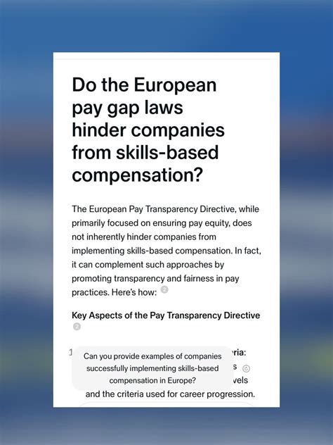 Bo Vialle-Derksen on LinkedIn: The EU Pay Transparency Directive hinders skills-based compensation……