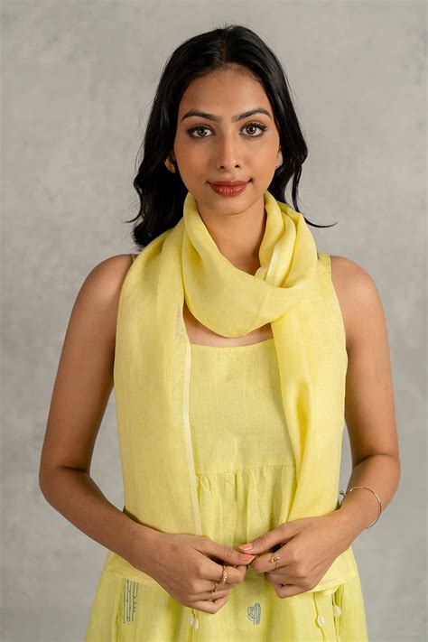 Linen Stole - Lime