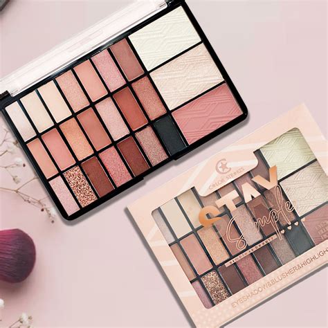 Adbeni Imported Stay Simple Eyeshadow, Blusher & Highlighter Palette ...