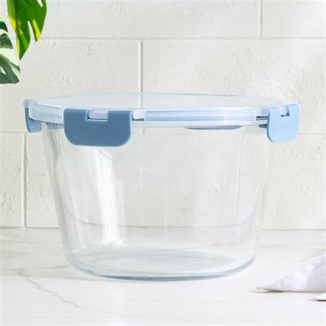 Buy Palestine Astero Deep Borosilicate Glass Storage Container - 2.1L ...