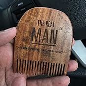 Buy The Real Man Wooden Beard Comb Hair Styler Online at Low Prices in ...