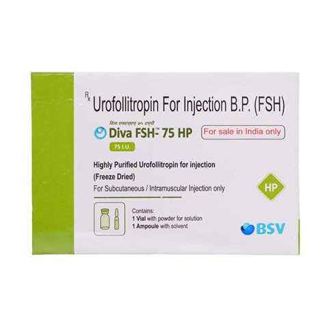 Diva Fsh 75 IU Powder For Injection (1): Uses, Side Effects, Price ...