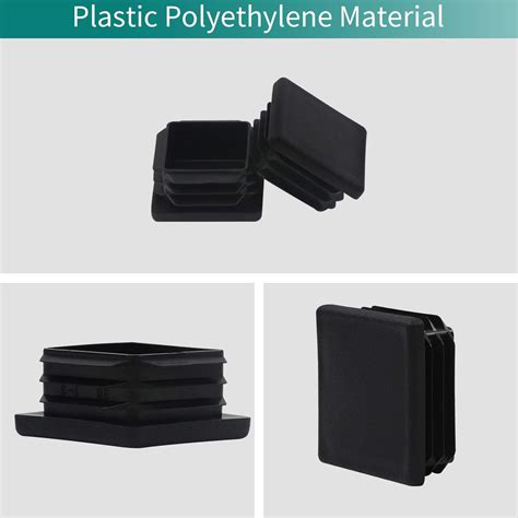 Buy 2 2X2 Square Tubing Plastic Plugs(10 Pack), 2x2 2 Inch Square End ...