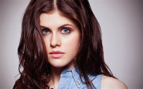 brunette, blue eyes, actress, celebrity, women, Alexandra Daddario, HD ...