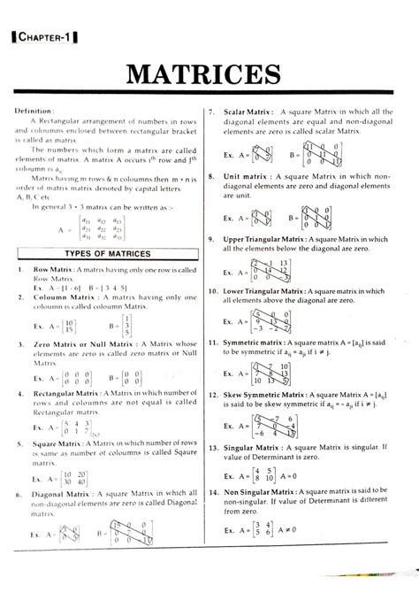 Image result for Matrices Formula