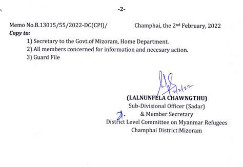 Office of the Deputy Commissioner, Champhai District, Government of ...