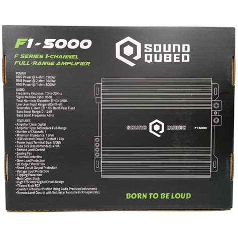 SoundQubed 5000 Watt Amplifier F1-5000 Full Bridge MonoBlock