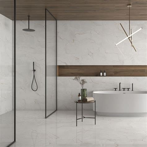 Happy Floors Statik 24" x 48" Rectified Polished Porcelain Tile