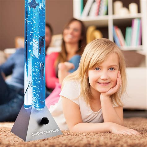 Global Gizmos Large Colour Changing LED Water Bubble Lamp with Fish ...