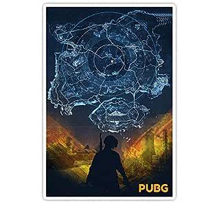 Pixadunes Pubg Mind Map Gaming Wall Poster (Paper, Multicolour ...