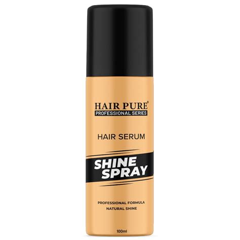 Buy Hair Pure Shine Hair Spray 100ml | Long Lasting Hold, No Flaking ...