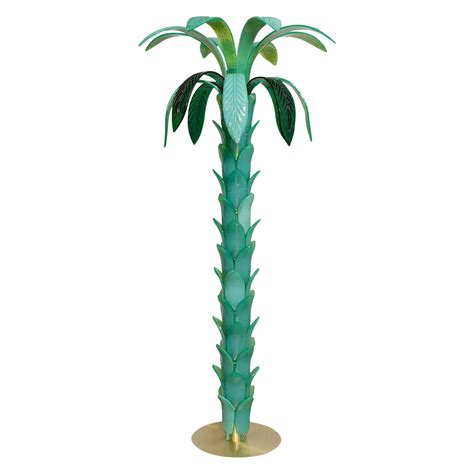 Custom Copper Palm Tree Floor Lamp at 1stDibs