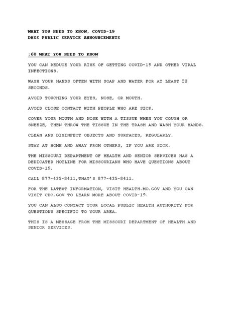 Sample Radio PSA Scripts 的图像结果