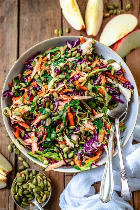 20-Minute Crunchy and Tangy Apple Slaw Recipe - Easy, Healthy, Vegan ...