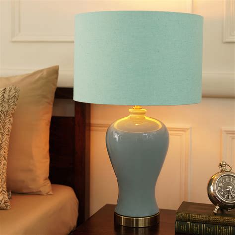 Shop Light Blue Ceramic Lamp Stand (without shade) - at Best Price ...