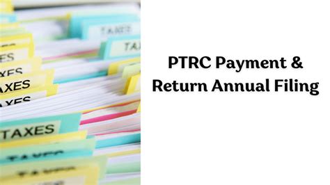 Image result for PTRC Return Filing Procedure
