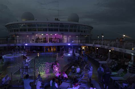Ruby Princess: Anchored Off Panama, A Deck Party | neOnbubble