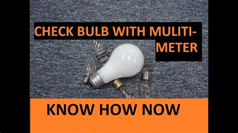 Testing Light Bulb On Multimeter 的图像结果