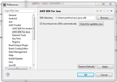 Image result for AWS SDK for Java Eclipse