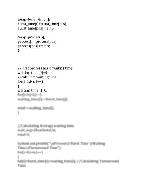 SJF Scheduling Algorithm Examples 的图像结果