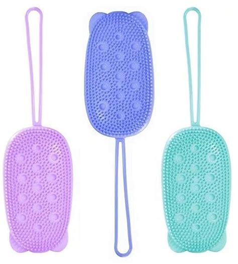 ATOOZED Double Sided Foaming Shower Sponge Cleaning Body Massage Scrub ...