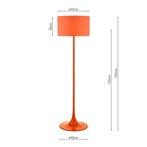 Orange Floor Lamp