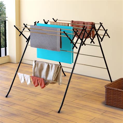 Kuber Industries Stainless Steel Cloth Stand for Drying Clothes ...