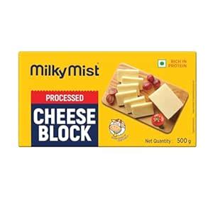 Milky Mist Processed Cheese Block, 500 g : Amazon.in: Grocery & Gourmet ...