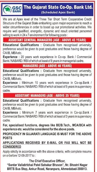 GSC Bank Gujarat - eduFROG Jobs