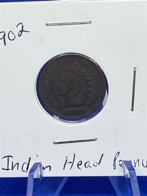 Indian Head Penny 1902 #22561 | Auctionninja.com