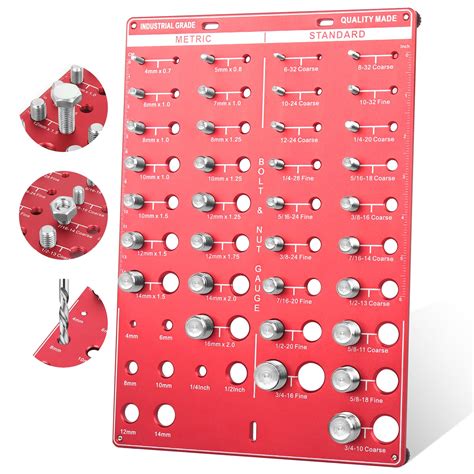 42 Nut And Bolt Thread Checker Standard And Metric Bolt | Desertcart INDIA